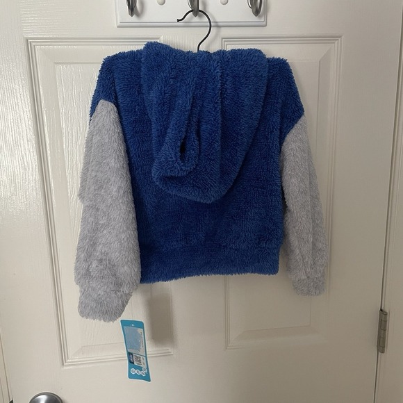 University Of Kentucky UK Sweatshirt Hoodie Kids Size 5/6 Sherpa Fleece Blue NWT - Picture 4 of 8